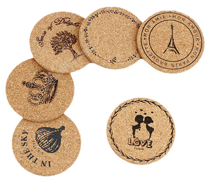 Posavasos con mangas <span class=keywords><strong>para</strong></span> botellas de agua promocionales personalizados al por mayor, posavasos calefactores de bambú de madera y cuero, empresas de seguros Automotrices - Product Image 3