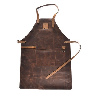 ผ้ากันเปื้อนขายดีสำหรับผู้ชายและผู้หญิงมีกระเป๋าทำจากหนังแท้หนักขนาด80ซม. - Product Image 5