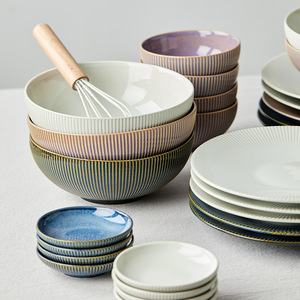 Bols de la série <span class=keywords><strong>Moore</strong></span> vaisselle vaisselle <span class=keywords><strong>en</strong></span> céramique sous glaçure porcelaine colorée nouilles bols à soupe ustensiles de cuisine haut de gamme décoration de la maison - Product Image 3