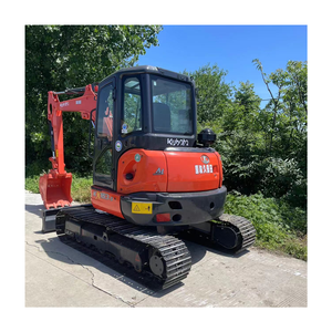 Excavatrice Kubota d'occasion Kx163, mini-pelle d'origine japonaise sur chenilles Kubota Kx163, mini-pelle d'occasion de 5 tonnes - Product Image 1