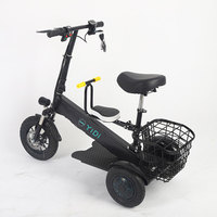 500W tricycles électriques pliants à trois roues Portable léger 3 roues Scooter électrique vélos électriques