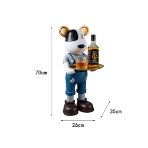 Décoration intérieure Décorations en résine <span class=keywords><strong>Netflix</strong></span> Ours violent Grand ornement Plateau décoratif Pendaison de crémaillère - Product Image 6