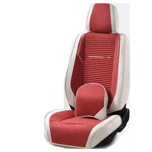 Housse de siège de voiture 5 pièces en cuir Nappa respirant toutes saisons, style professionnel/luxe, en lin, kits intérieurs élégants universels - Product Image 4