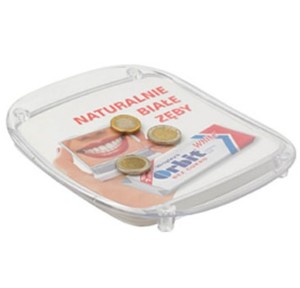 Plateau à monnaie en plastique personnalisé avec logo numérique et couleur pour billets et clés, idéal pour les pièces de monnaie russes (Krusovice, Koff) - Product Image 1