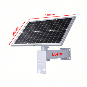 Système d'énergie solaire DC12V 5V pour caméra de surveillance <span class=keywords><strong>Arlo</strong></span>, kit de batterie solaire résistant aux intempéries pour extérieur avec support de montage et câble - Product Image 2