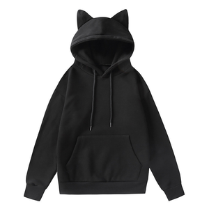 <span class=keywords><strong>Sudadera</strong></span> con Capucha de Orejas de Gato, Diseño Moderno y Lindo, Estilo Holgado, Manga Larga - Product Image 3
