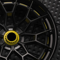 Jantes en alliage d'aluminium forgé GUDE noir mat en deux parties, 19-22 pouces, design concave pour 720S/LC500/GT3RS