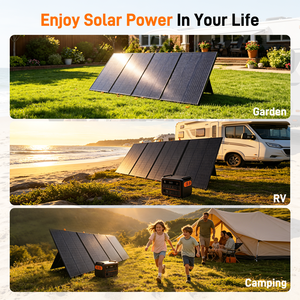 LITESHIZI แผงโซลาร์เซลล์แบบพกพาอเนกประสงค์ OEM 400W โมโนคริสตัลไลน์ สำหรับใช้งานกลางแจ้ง ชาร์จมือถือ กันน้ำ พับเก็บได้ - Product Image 3