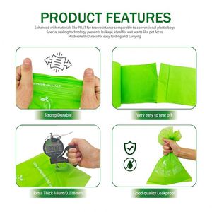 Eco Friendly Sustainable High Quality Custom Logo Printed Biodegradable <b>Compostable</b> Plastic ASTM D6400 Certified Dog Poop Bags - Product Image 5