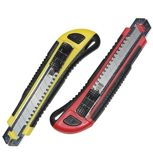 Couteau utilitaire de 18 mm avec manche en TPR et ABS pour bricolage, OEM personnalisable - Product Image 1