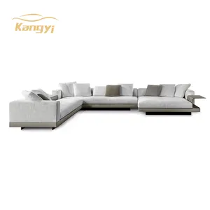 Lüks modern oturma odası İtalyan high end ev mobilya setleri oturma odası kanepe