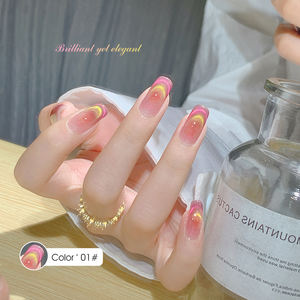 Индивидуальный логотип 6 видов цветов двойной свет керамический кошачий глаз 2024 Цвет гель Алмазный Серебряный кошачий глаз гель лак - Product Image 4