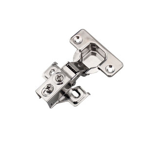 <b>Short</b> Arm Hinge Stainless Steel 37mm For Shallow Cabinet Door Soft Closing Full Surface Mount - Product Image 2