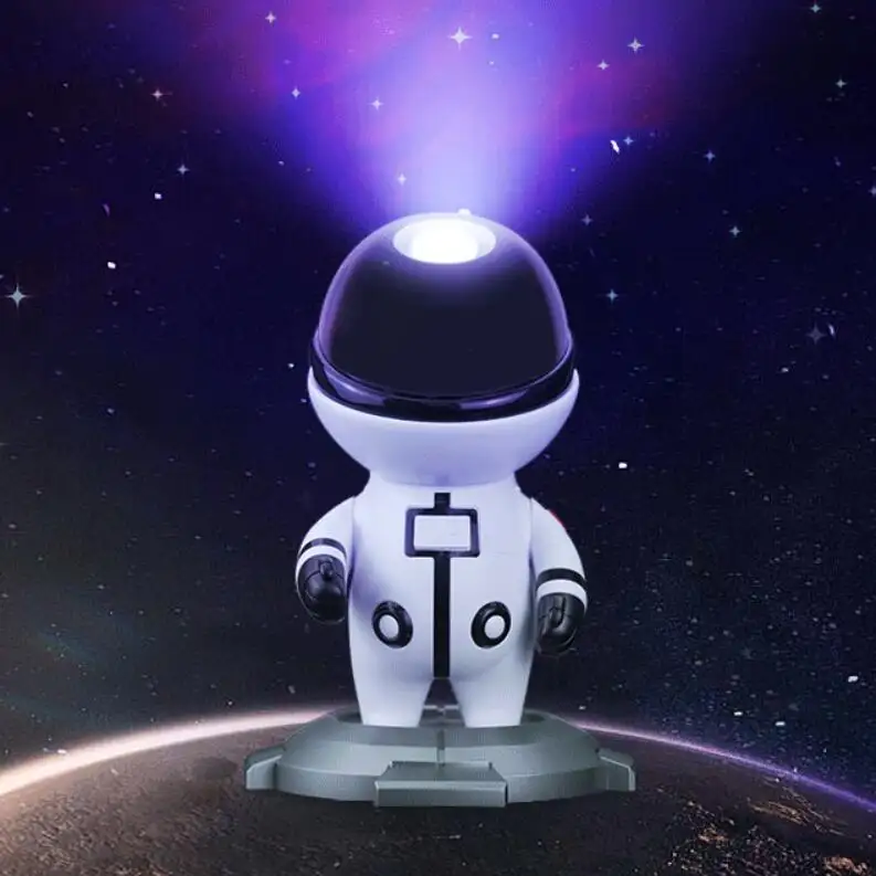 Golf Ruimte Usb Robot Aurora Maan Hemel Echte Lamp Starry Smart Home Led Nachtlampje Sterren Galaxy Astronaut Projector Voor Slaapkamer