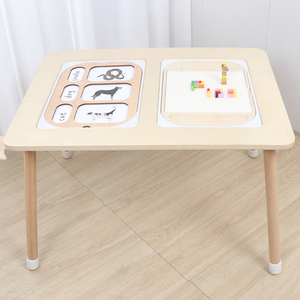 Muebles Montessori Mesa Sensorial Creativa de Madera para Niños con Contenedores Mesa para Guardar Juguetes Mesa de Juego para Arena y Agua con Caja - Product Image 2