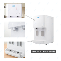 Purificateur d'eau sur pied à piles, chaud/froid, RO UV, filtration 4 étapes, écologique, automatique, facile à nettoyer, compresseur