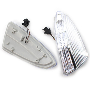 Led Turn Signals For Mercedes Benz W204 Rearview <b>Mirror</b> 2008-2011 Replacement <b>Plastic</b> Clear Lens - Product Image 3