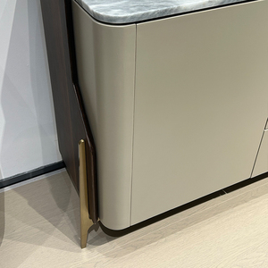 Meuble de rangement moderne de luxe en marbre pour salon, chambre, hôtel et bar à dîner - Design minimaliste Lou - Product Image 3