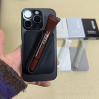 Support de téléphone portable magnétique en silicone de style Hayley, couleur unie, anti-chute, pour rouge à lèvres de luxe