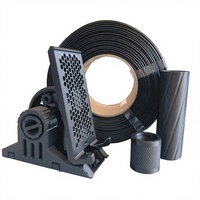 Matériau d'impression 3D PETG noir de couleur unie, renforcé de fibres de carbone, haute résistance aux chocs et haute ténacité