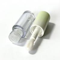 Tube de rouge à lèvres en plastique vide, couleur personnalisée, bouchon à vis, grand emballage cosmétique floqué, vente en gros