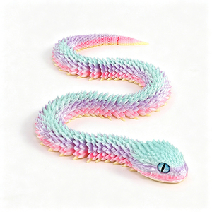 Juguetes de Serpiente Impresos en 3D, Animales Flexibles Impresos en 3D para Huevos de Pascua, Rellenos para Cestas de Pascua, Artículos Esenciales - Product Image 4