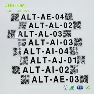 Etiqueta Magnética Personalizada con Código QR para Inventario, con Códigos de Escaneo Dual y Número de Serie Impreso, para Rastreo de Herramientas, Uso en Grandes Cantidades - Product Image 1