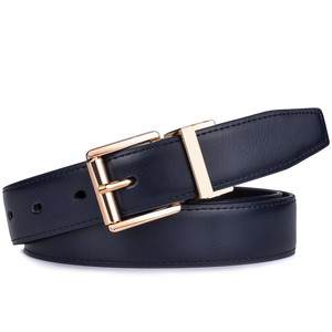 <span class=keywords><strong>Ceinture</strong></span> Femme Nouveau Design 2.8CM Noir et Bleu Ceintures Réversibles en Cuir Véritable pour Femmes avec <span class=keywords><strong>Boucle</strong></span> Tournante - Product Image 3
