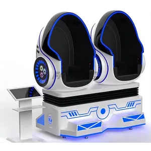9D ביצה VR קולנוע 2 מושבים פלטפורמת מציאות מדומה מפעל אספקה ישירה של קניון סימולטור 360 VR ביצה כיסא