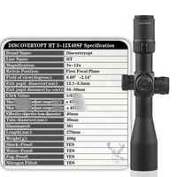 DISCOVERYOPT HT 3-12x40SF FFP berburu cakupan 30mm tabung presisi optik pandangan jarak jauh menembak