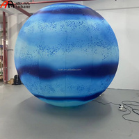 Ballon gonflable sphérique bleu planète galaxie, thème océan, grande boule spatiale pour la décoration de fêtes et de scènes
