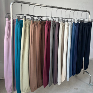 Pantaloni Casual da uomo di alta qualità pantaloni in pile 350 grammi stampati Leggings da uomo con logo ampio e personalizzato pantaloni da jogging - Product Image 4