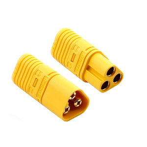 Connecteur d'alimentation moteur ESC Amass MT60 3 broches mâle/femelle de haute qualité, DC 500V 35A, laiton plaqué or pour modèle RC - Product Image 1