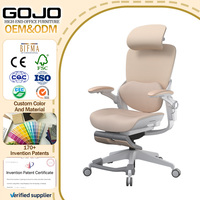 2026 GOJO OEM Chaise de bureau ergonomique moderne en maille, réglable, inclinable et pivotante, pour direction, gestionnaires et femmes, usage domestique et professionnel