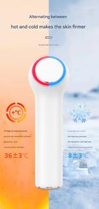 Appareil facial chaud et froid pour les pores, compresse de glace LED et thérapie thermique, outil de beauté rechargeable, étanche IPX7, masseur pour le soin de la peau - Product Image 5