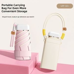 Parapluie mini format étudiant pour femme, protection solaire toutes saisons, double usage, résistant aux UV, style capsule - Product Image 3