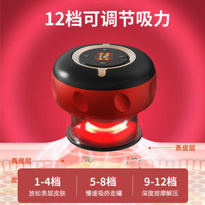 Electric <b>Cupping</b> And Scraping Instrument With Infrared Therapy For Neck Back Waist Leg <b>Massage</b> Rechargeable Battery Powered - Product Image 3