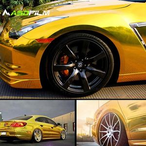 Film de changement de couleur de voiture en PVC brillant plaqué or, film de peinture de véhicule, film de protection de peinture, film vinyle <span class=keywords><strong>anti</strong></span>-jaunissement, autocollants de voiture - Product Image 3