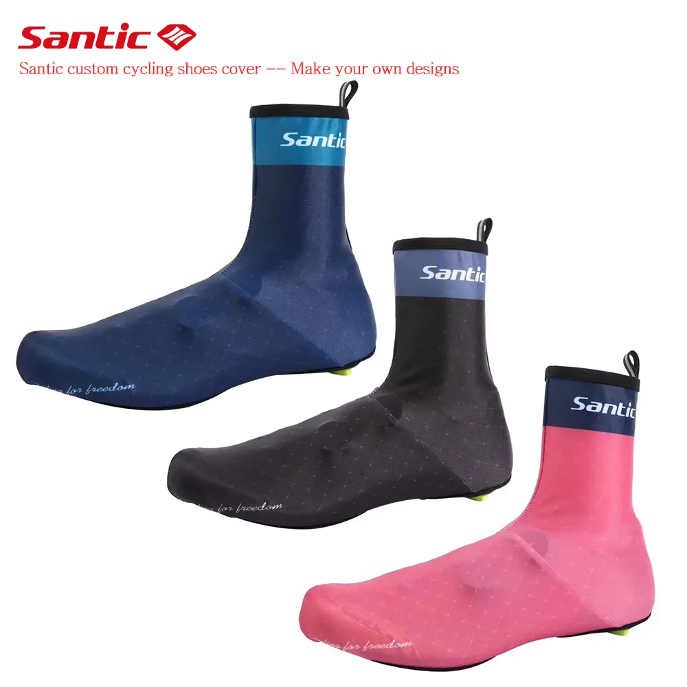 Santic-cubierta de zapatos de ciclismo, producto de protección, chaqueta de ciclismo, cubiertas de zapatos