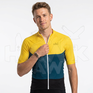 Maillot de cyclisme personnalisable 100% polyester léger coupe-vent sans couture anti-UV séchage rapide respirant pour homme - Product Image 1
