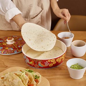 <span class=keywords><strong>ชาม</strong></span>เซรามิกขนาด8.8นิ้ว (ประมาณ22.5ซม.) สำหรับใช้กับ<span class=keywords><strong>ไมโครเวฟ</strong></span>เครื่องอุ่นอาหารของชาวเม็กซิกันปลอดภัย - Product Image 3