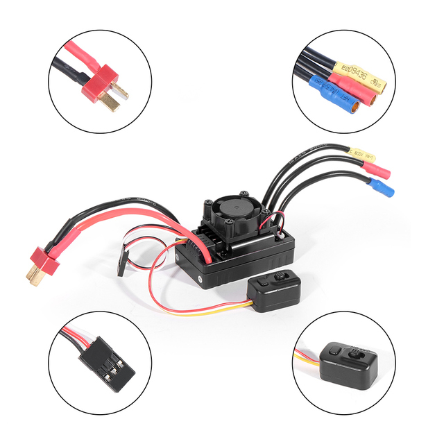 High Quality HG60A Brushless Electronic Speed Controller for Vehicles Factory New & Waterproof Made of Durable Plastic