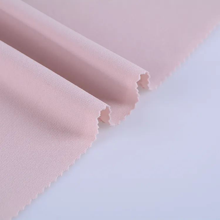 Ajuste seco transpirable 100 de punto de poliéster tela de interbloqueo de material para mujer camiseta