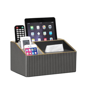 Office Organizer Storage Box Rectangular Multi Functional Desktop Tissue <b>Holder</b> Remote <b>Control</b> Stand Living Room Decorative Box - Product Image 5