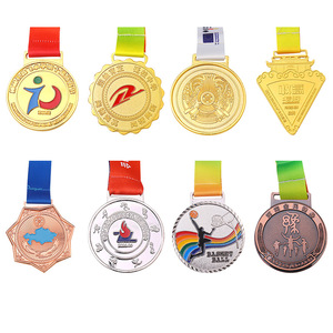 Medalla de Maratón Personalizada de Fábrica con Diseño de Cinta, Medallas Deportivas Personalizadas, Medallas de Metal Esmaltadas en 3D de Alta Calidad - Product Image 2