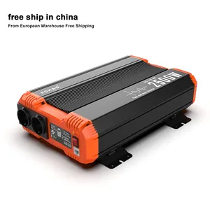 Free Shipping China Europe 2500W High Quality High Frequency Off Grid Pure Sine Wave Inverter DC to AC 12V 24V 48V