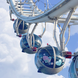 Grande Roue Métallique Moderne de 75m pour Parc d'Attractions Extérieur, Attractions pour Adultes, Manège de Fête Foraine à Vendre dans un Centre Commercial - Product Image 3