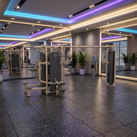 Equipo de Gimnasio Comercial de Alta Resistencia, 8 Estaciones, Unisex, con Cable de Acero, Multifuncional, para Ejercicios con Pesas Libres