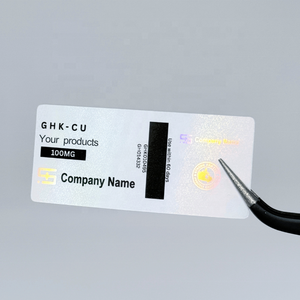 Etiquetas Personalizadas Ecológicas con Adhesivo Permanente, Troqueladas, Holográficas, Plateadas en Caliente, para Frascos de <span class=keywords><strong>10</strong></span> ml - Product Image 3
