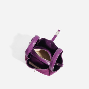 <span class=keywords><strong>Borsa</strong></span> Hobo in vera pelle scamosciata 2024 primavera design di alta qualità borse Tote in pelle <span class=keywords><strong>viola</strong></span> per donne borse di lusso - Product Image 3